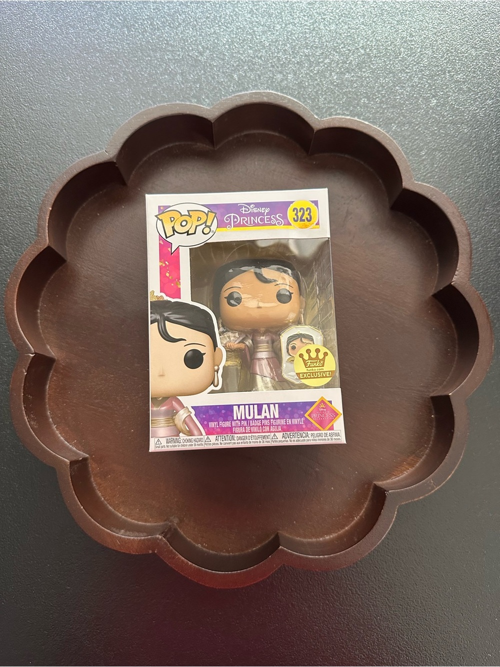 Funko POP! Funko Exclusive ~ Mulan Vinyl Figure With Pin Box #323
